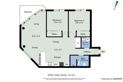 Photo of property in Piermont Apartments, 5f/82 Cable Street, Te Aro, Wellington, 6011