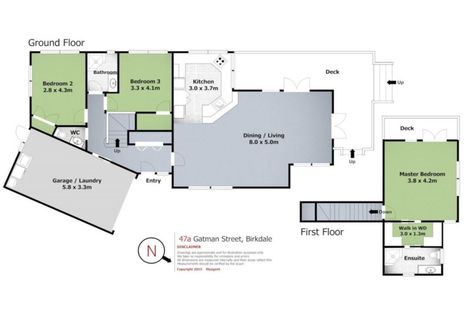 Photo of property in 47a Gatman Street, Birkdale, Auckland, 0626