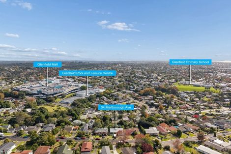 Photo of property in 34 Marlborough Avenue, Glenfield, Auckland, 0629