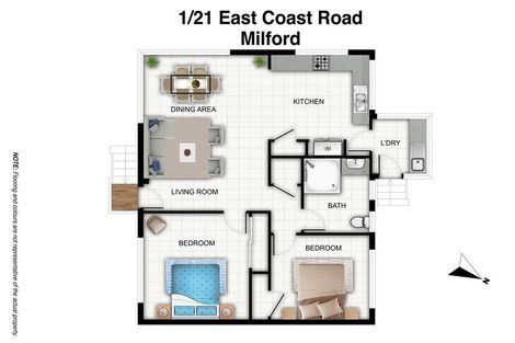 Photo of property in 1/21 East Coast Road, Milford, Auckland, 0620