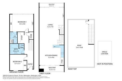 Photo of property in Croxley Mill Apartments, 308/33 Frederick Street, Te Aro, Wellington, 6011