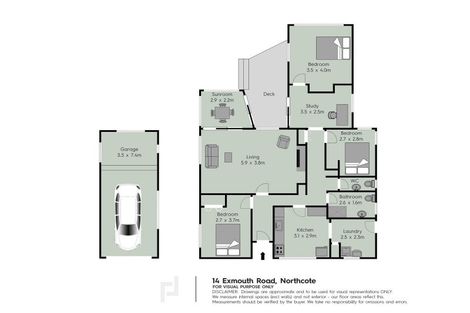 Photo of property in 14 Exmouth Road, Northcote, Auckland, 0627