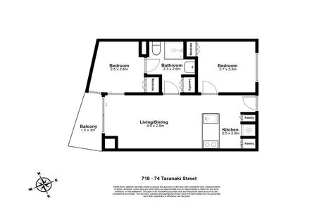 Photo of property in Soho Apartments, 718/74 Taranaki Street, Te Aro, Wellington, 6011