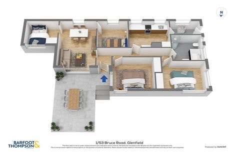 Photo of property in 1/53 Bruce Road, Glenfield, Auckland, 0629