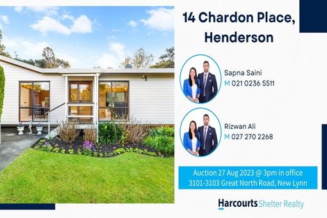 Photo of property in 14 Chardon Place, Henderson, Auckland, 0612