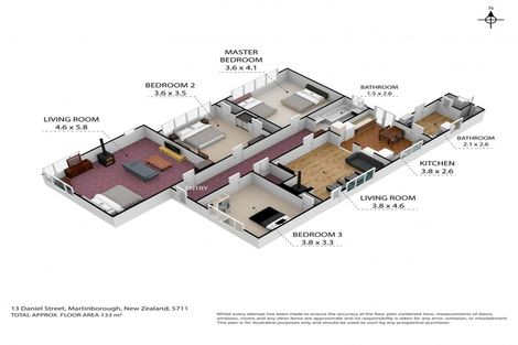 Photo of property in 13 Daniel Street, Martinborough, 5711