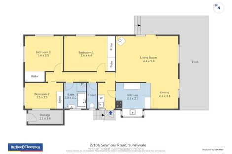 Photo of property in 2/106 Seymour Road, Sunnyvale, Auckland, 0612