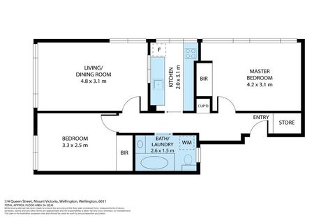 Photo of property in Victoria Court, 7/4 Queen Street, Mount Victoria, Wellington, 6011