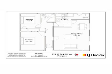 Photo of property in 5a Rawhiti Place, Saint Johns Hill, Whanganui, 4501