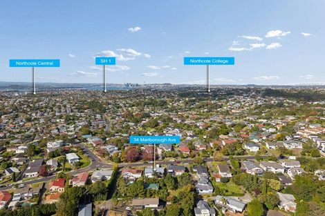Photo of property in 34 Marlborough Avenue, Glenfield, Auckland, 0629