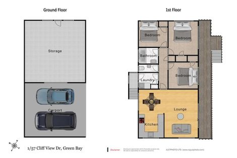 Photo of property in 1/57 Cliff View Drive, Green Bay, Auckland, 0604