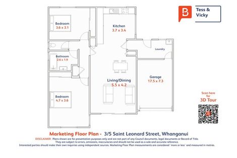 Photo of property in 3/5 Saint Leonard Street, Saint Johns Hill, Whanganui, 4501