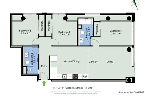 Photo of property in Victoria Lane Apartments, 1110/161 Victoria Street, Te Aro, Wellington, 6011