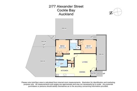 Photo of property in 2/77 Alexander Street, Cockle Bay, Auckland, 2014