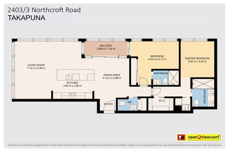 Photo of property in Sentinel Apartments, 2403/3 Northcroft Street, Takapuna, Auckland, 0622