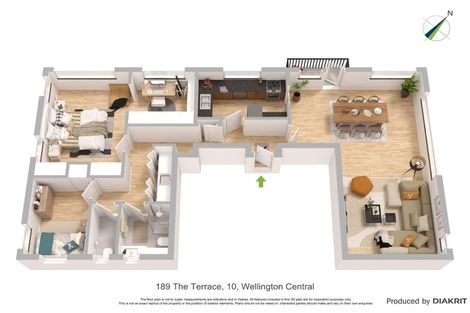 Photo of property in Jellicoe Towers, 191 The Terrace, Wellington Central, Wellington, 6011