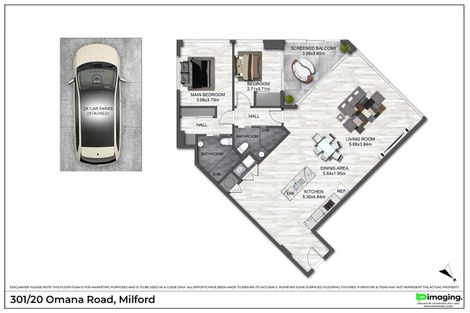 Photo of property in 301/20 Omana Road, Milford, Auckland, 0620