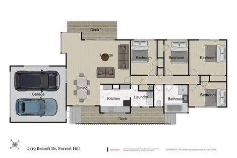 Photo of property in 2/19 Becroft Drive, Forrest Hill, Auckland, 0620