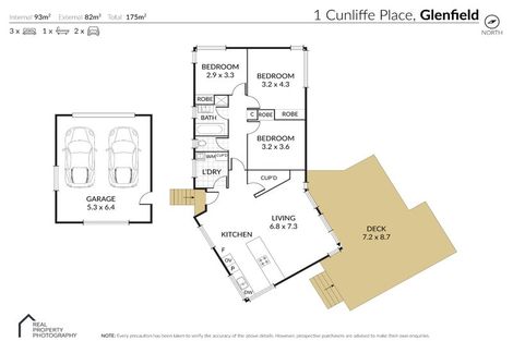 Photo of property in 1 Cunliffe Place, Glenfield, Auckland, 0629