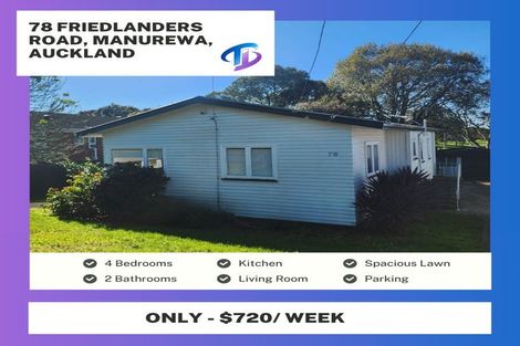 Photo of property in 78 Friedlanders Road, Manurewa, Auckland, 2102