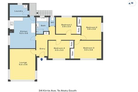 Photo of property in 34 Kirrie Avenue, Te Atatu South, Auckland, 0610