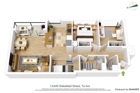 Photo of property in Monument Apartments, 1j/245 Wakefield Street, Te Aro, Wellington, 6011