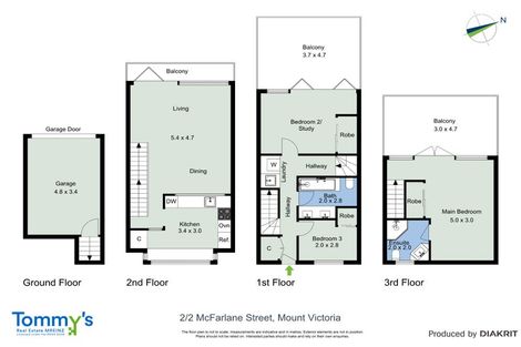 Photo of property in Mcfarlane Mews, 2/2 Mcfarlane Street, Mount Victoria, Wellington, 6011