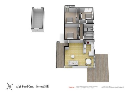 Photo of property in 1/48 Bond Crescent, Forrest Hill, Auckland, 0620