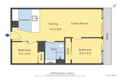 Photo of property in Tenor Apartments, 403/40 Library Lane, Albany, Auckland, 0632