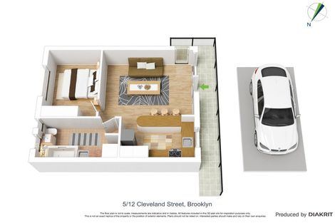 Photo of property in 5/12 Cleveland Street, Brooklyn, Wellington, 6021