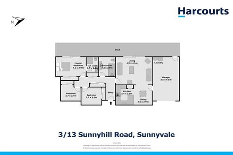 Photo of property in 3/13 Sunhill Road, Sunnyvale, Auckland, 0612