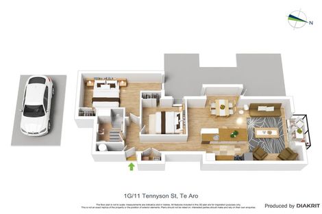 Photo of property in Republic Apartments, 1g/11 Tennyson Street, Te Aro, Wellington, 6011