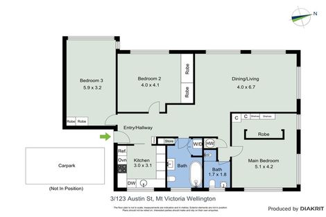 Photo of property in Landscape Apartments, 123-125 Austin Street, Mount Victoria, Wellington, 6011