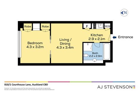 Photo of property in The Metropolis Apartments, 810/1 Courthouse Lane, Auckland Central, Auckland, 1010