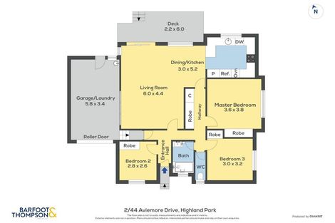 Photo of property in 1/46 Aviemore Drive, Highland Park, Auckland, 2010