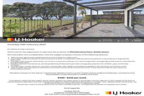 Photo of property in 1/16 Dalmahoy Place, Wattle Downs, Auckland, 2103