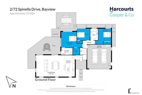 Photo of property in 2/72 Spinella Drive, Bayview, Auckland, 0629
