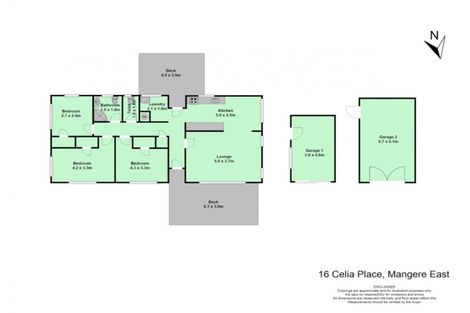 Photo of property in 16 Celia Place, Mangere East, Auckland, 2024