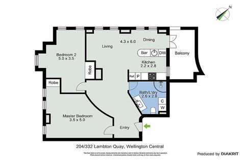 Photo of property in The Quay, 2/332b2 Lambton Quay, Wellington Central, Wellington, 6011