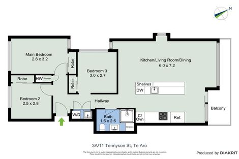 Photo of property in Republic Apartments, 3a/11 Tennyson Street, Te Aro, Wellington, 6011