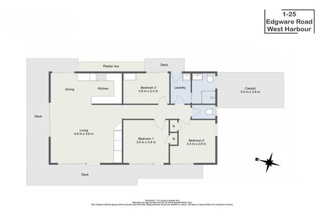 Photo of property in 1/23 Luckens Road, West Harbour, Auckland, 0618