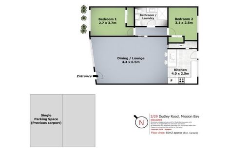 Photo of property in 2/29 Dudley Road, Mission Bay, Auckland, 1071