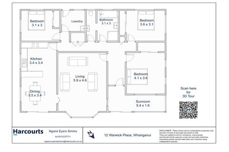 Photo of property in 12 Warwick Place, Springvale, Whanganui, 4501