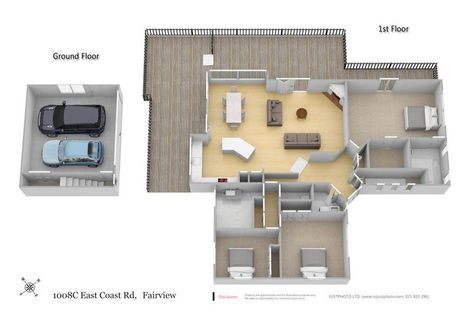 Photo of property in 1008c East Coast Road, Fairview Heights, Auckland, 0630