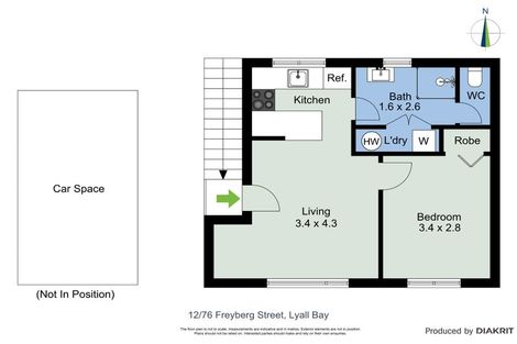 Photo of property in 12/76 Freyberg Street, Lyall Bay, Wellington, 6022