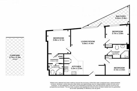 Photo of property in Stadium Garden Flats, 402/107 Thorndon Quay, Pipitea, Wellington, 6011
