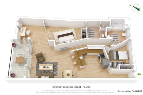 Photo of property in Croxley Mill Apartments, 206/33 Frederick Street, Te Aro, Wellington, 6011