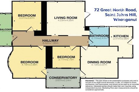 Photo of property in 72 Great North Road, Saint Johns Hill, Whanganui, 4500