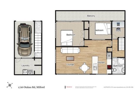 Photo of property in 1/26 Otakau Road, Milford, Auckland, 0620