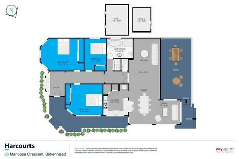 Photo of property in 26 Mariposa Crescent, Birkenhead, Auckland, 0626